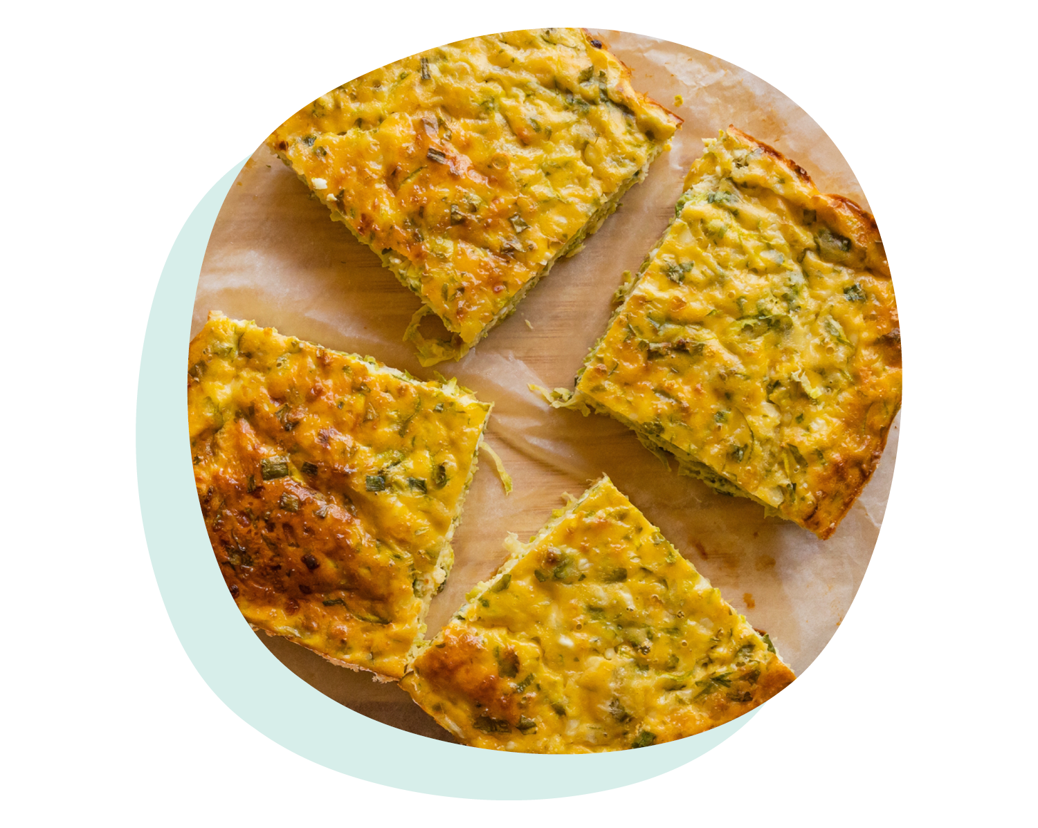 Salmon & Zucchini Slice